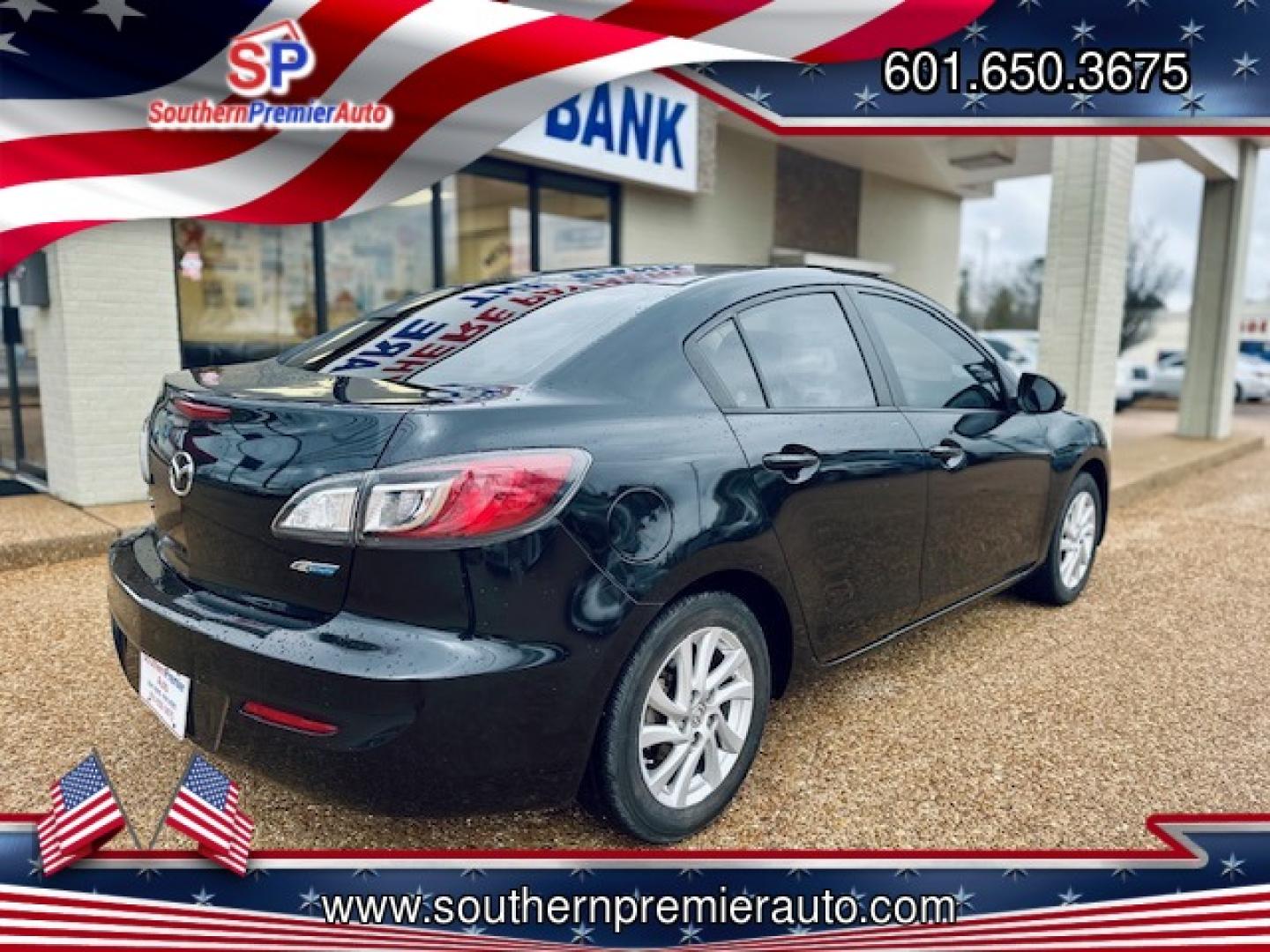 2012 BLACK MAZDA MAZDA3 I TOURING W/S (JM1BL1V79C1) , located at 922 W. Beacon St., Philadelphia, MS, 39350, (601) 650-3675, 32.770447, -89.127151 - Photo#5